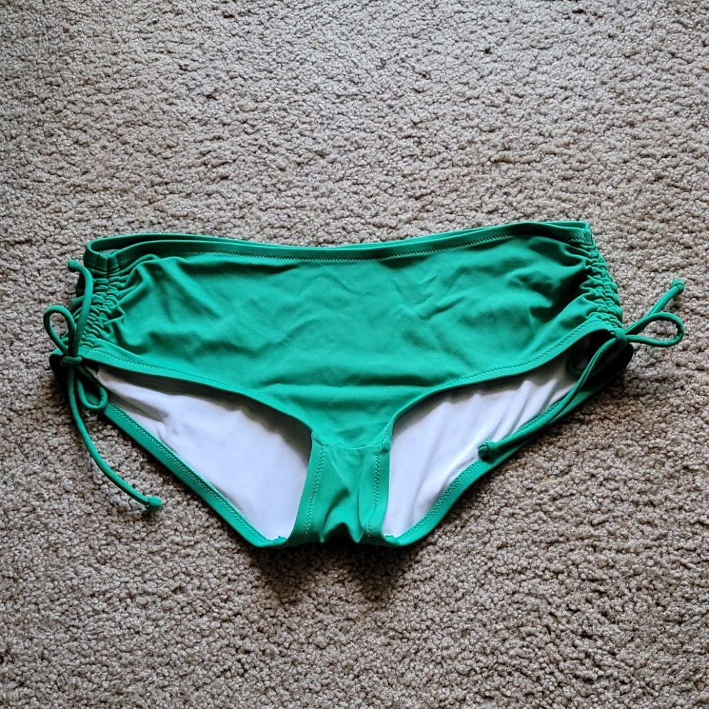 Kelly Green Victoria's Secret Hipster Tie Bottoms